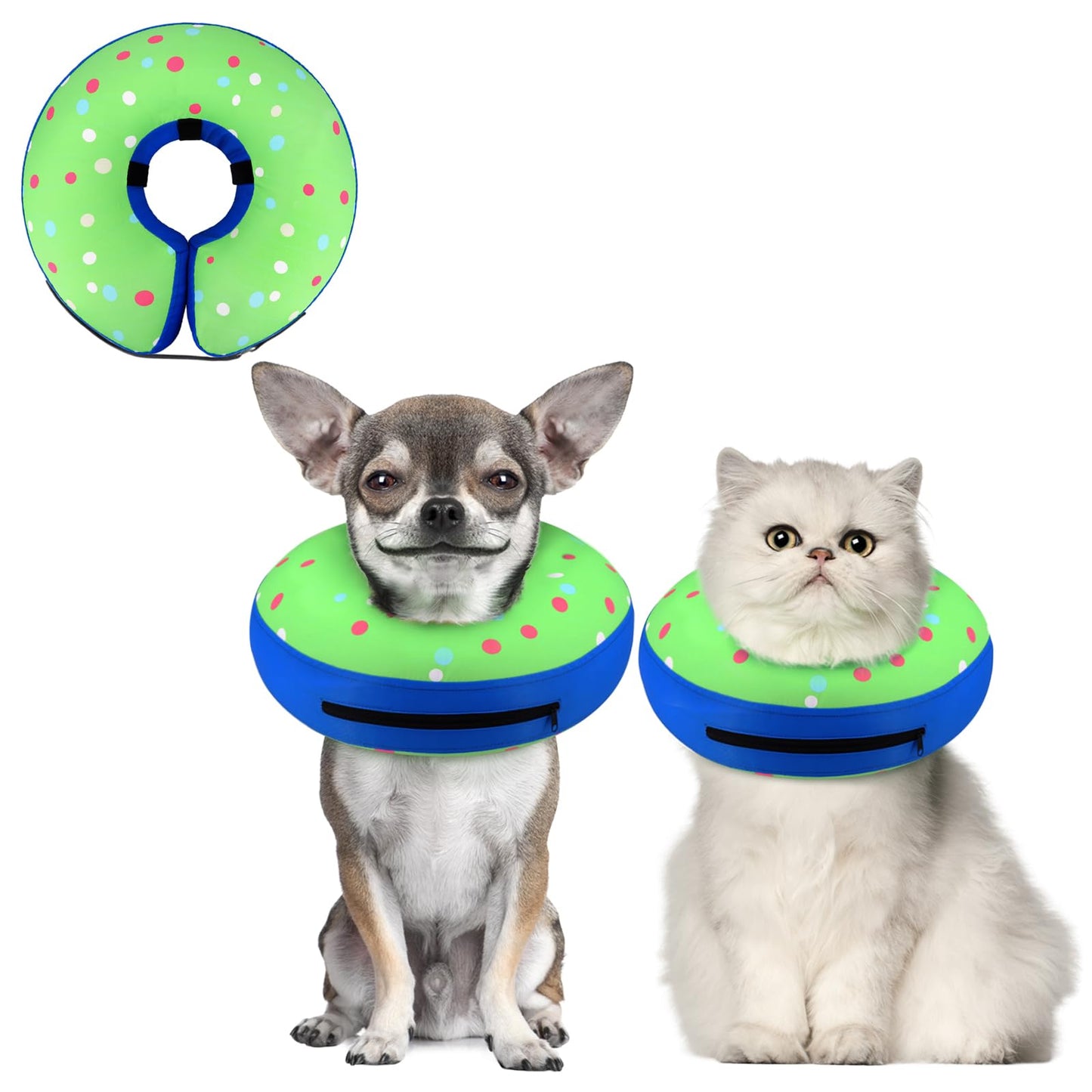 Super Inflatable Dog Cone Collar for Small Puppies Cats