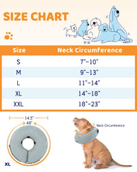 Super Inflatable Dog Cone Collar for Small Puppies Cats