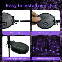 BeHiller 2-Pack Solar Halloween Eyeball Lights