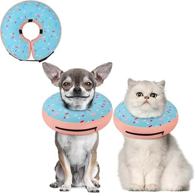 Super Inflatable Dog Cone Collar for Small Puppies Cats