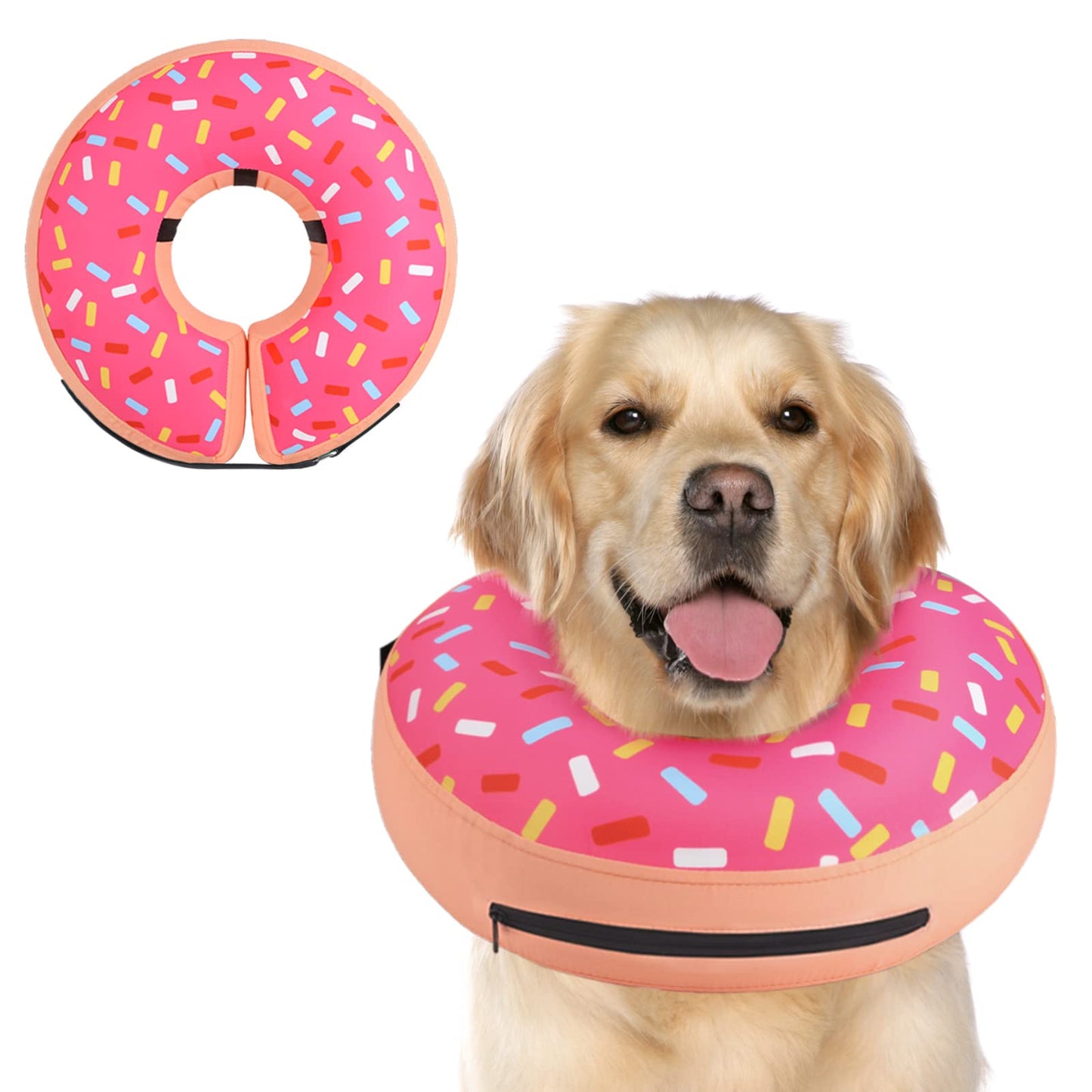 Super Inflatable Dog Cone Collar for Small Puppies Cats