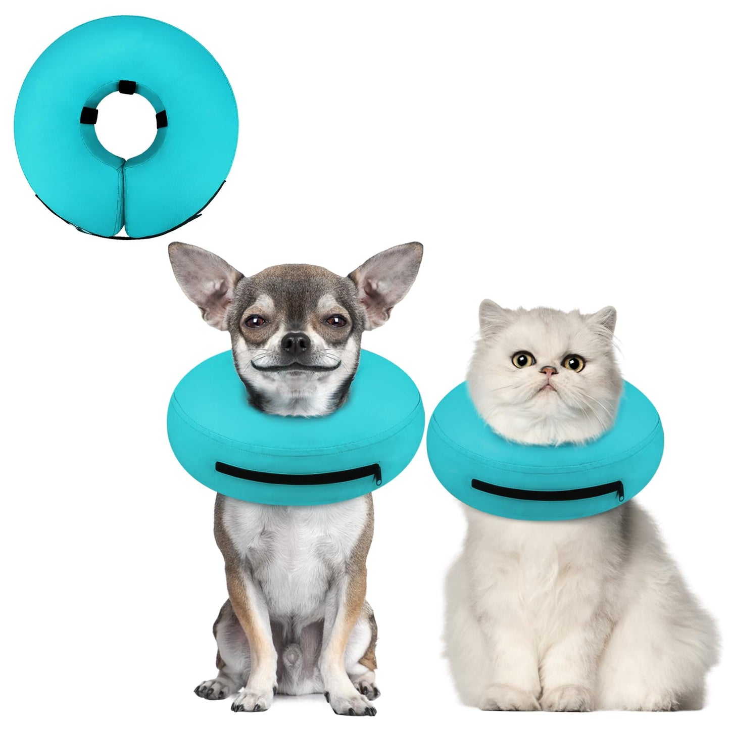 Super Inflatable Dog Cone Collar for Small Puppies Cats