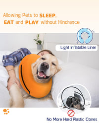 Super Inflatable Dog Cone Collar for Small Puppies Cats