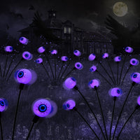 BeHiller 2-Pack Solar Halloween Eyeball Lights