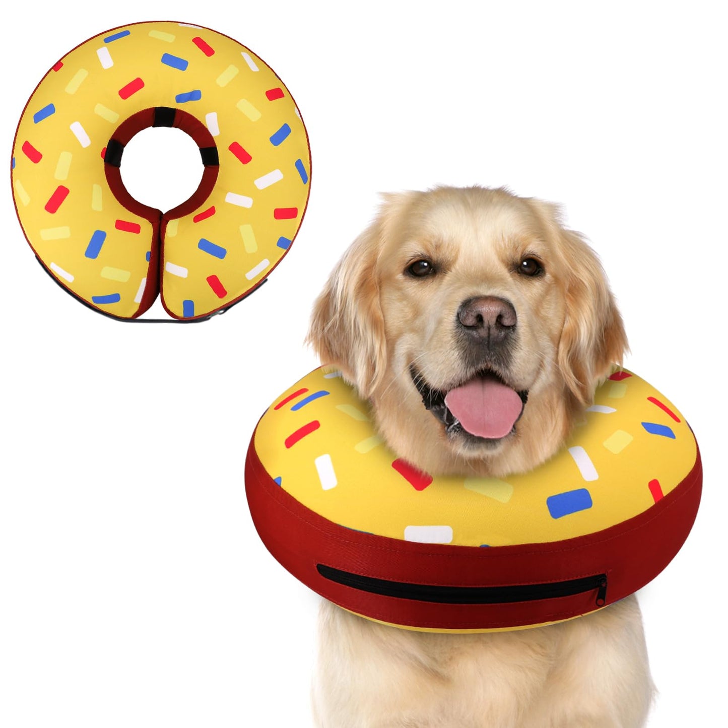 Super Inflatable Dog Cone Collar for Small Puppies Cats