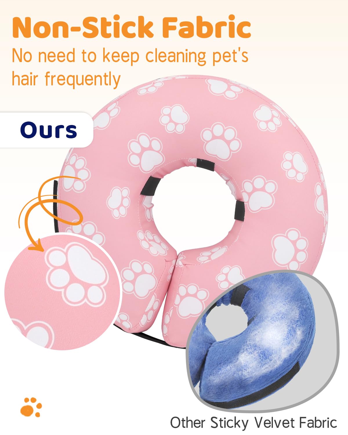 Super Inflatable Dog Cone Collar for Small Puppies Cats