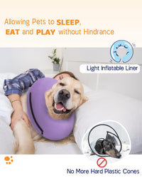 Super Inflatable Dog Cone Collar for Small Puppies Cats