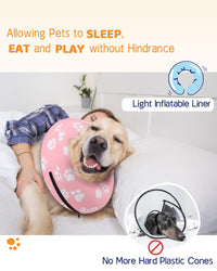 Super Inflatable Dog Cone Collar for Small Puppies Cats
