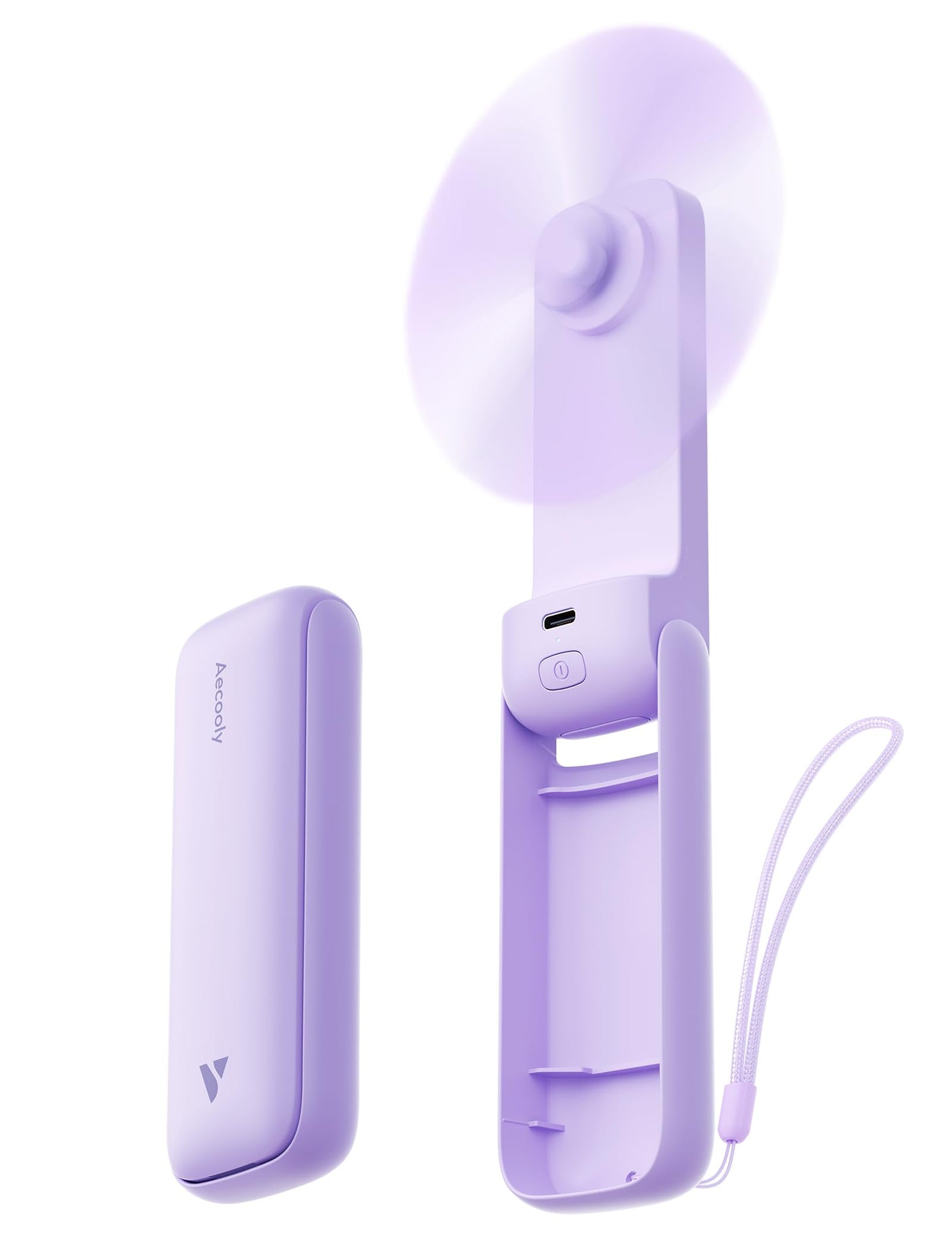 Aecooly Slim Portable Fan [24H Max Cooling Time]