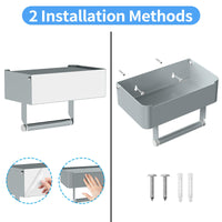 JUYSON Toilet Paper Holder with Shelf