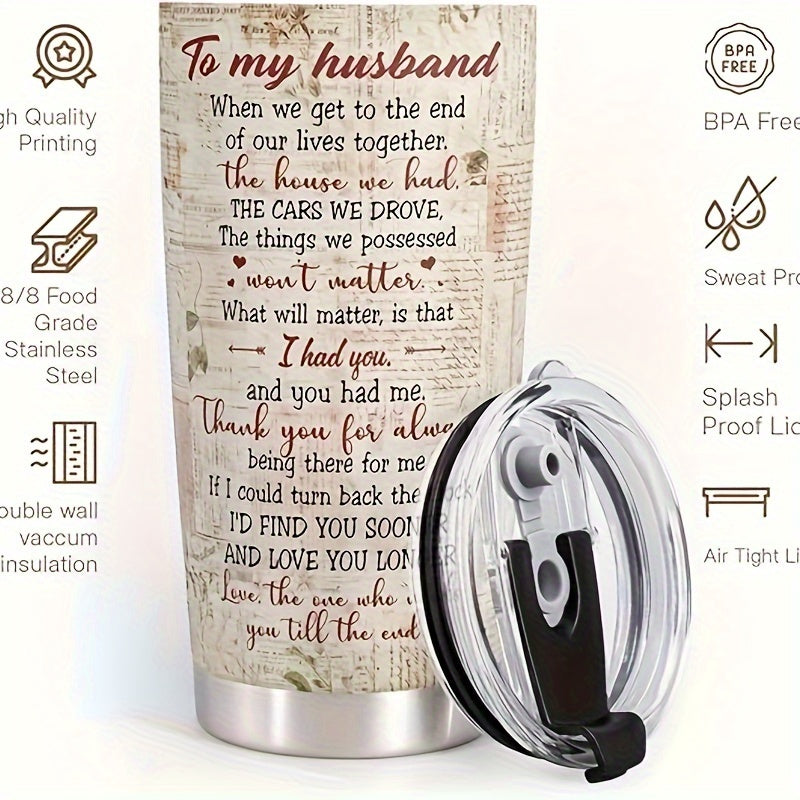 20oz Stainless Steel Tumbler for Husband