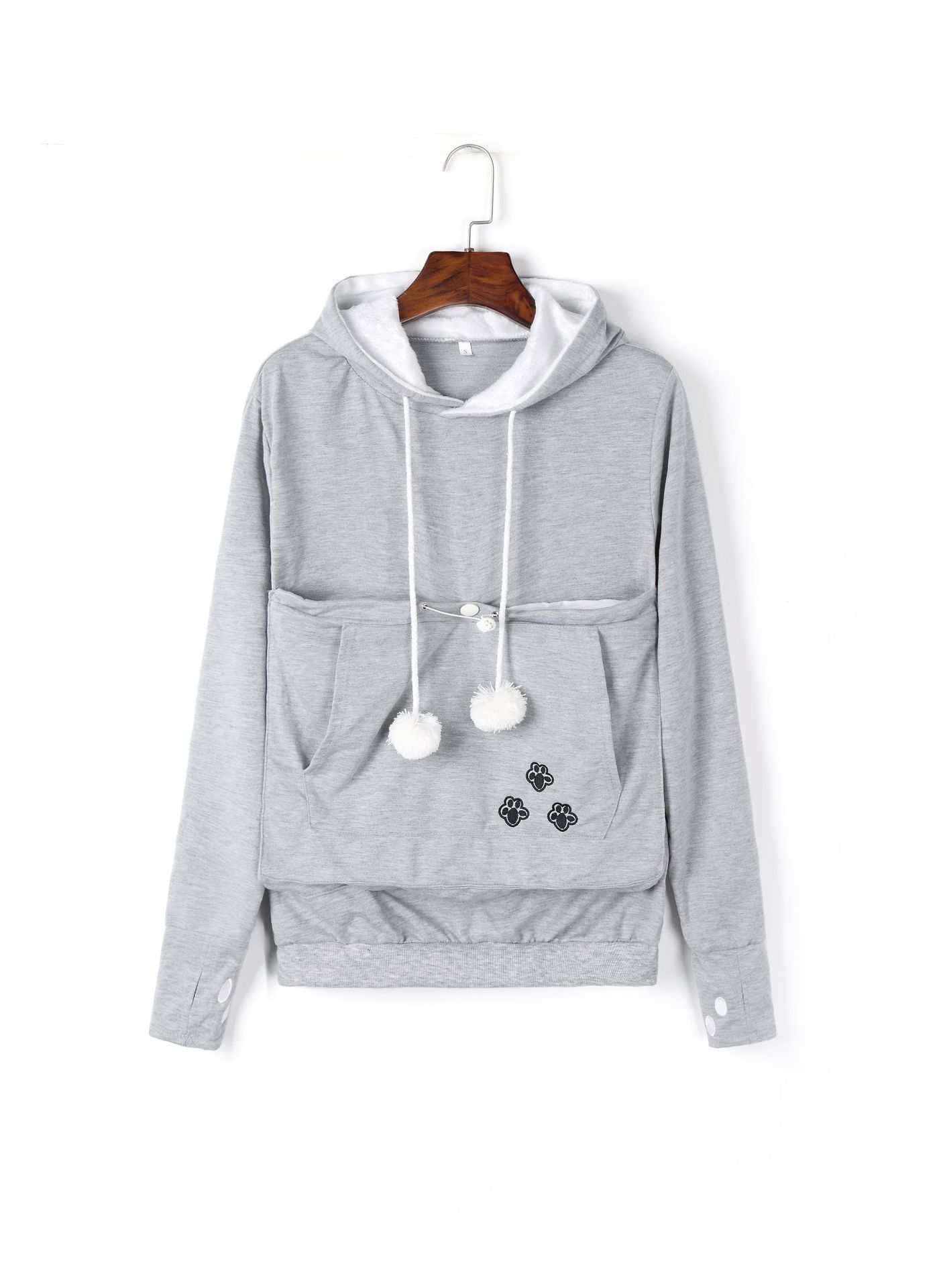 Pocketed Cat Hoodie Winter