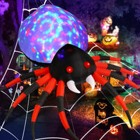 GOOSH 8 FT Width Halloween Inflatables Spider