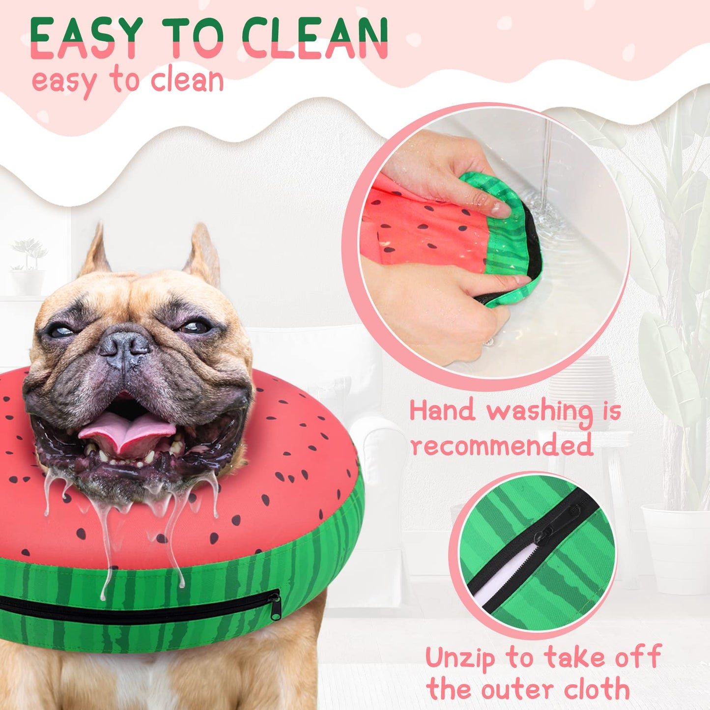 Super Inflatable Dog Cone Collar for Small Puppies Cats