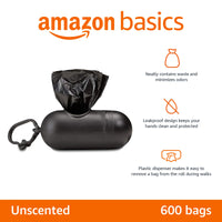 Amazon Basics Dog Poop Bags with Dispenser, 300 Count