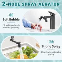 CECEFIN 1080° Swivel Faucet-Extender Sink-Aerator