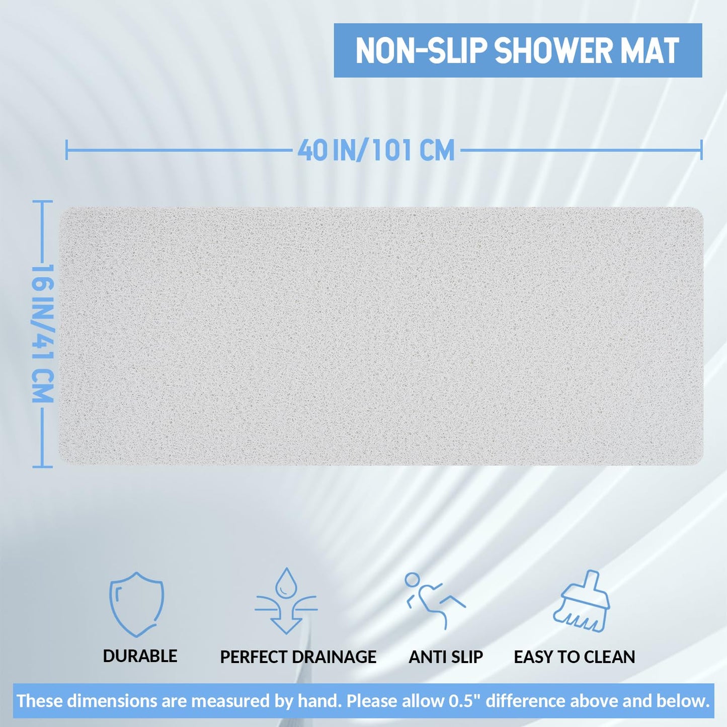 Hargiis Non Slip Bathtub Mat