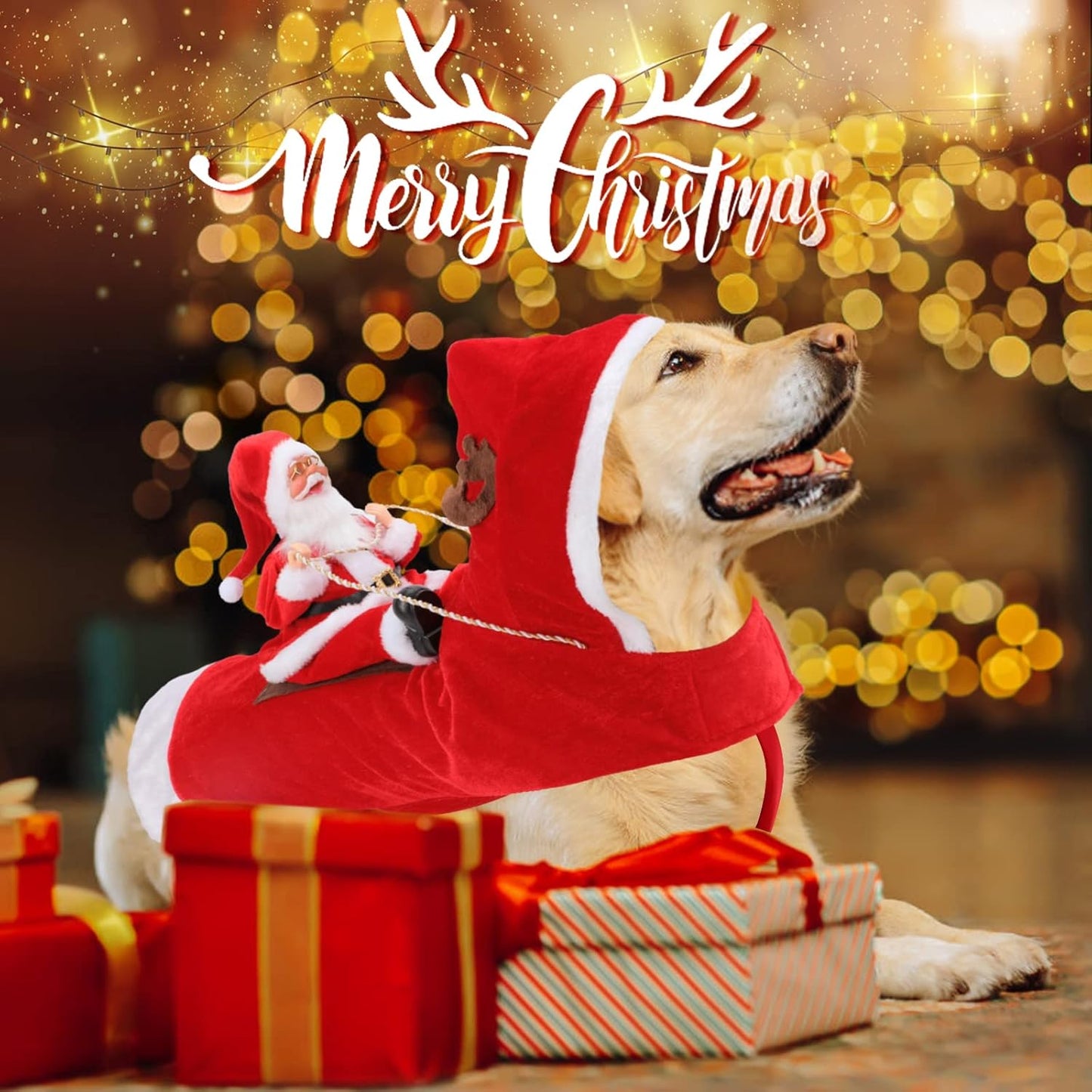 BWOGUE Christmas Pet Costume for Dogs and Cats