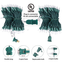 Minetom 25FT Halloween Purple String Lights