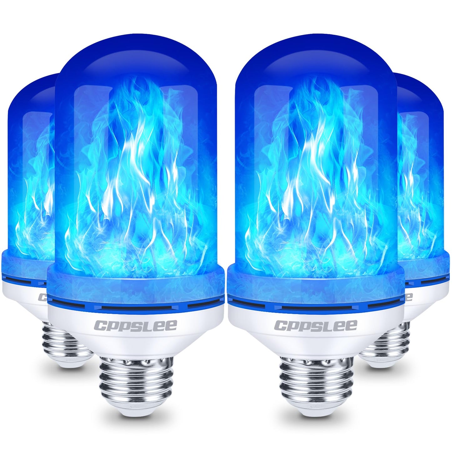 LED Flame Light Bulbs – 2 Pack, 4 Modes, E26 Base