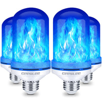 LED Flame Light Bulbs – 2 Pack, 4 Modes, E26 Base