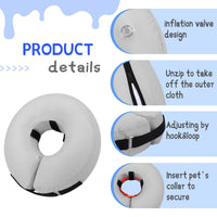 Super Inflatable Dog Cone Collar for Small Puppies Cats