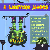 Halloween Lighted Garden Flag for Outside