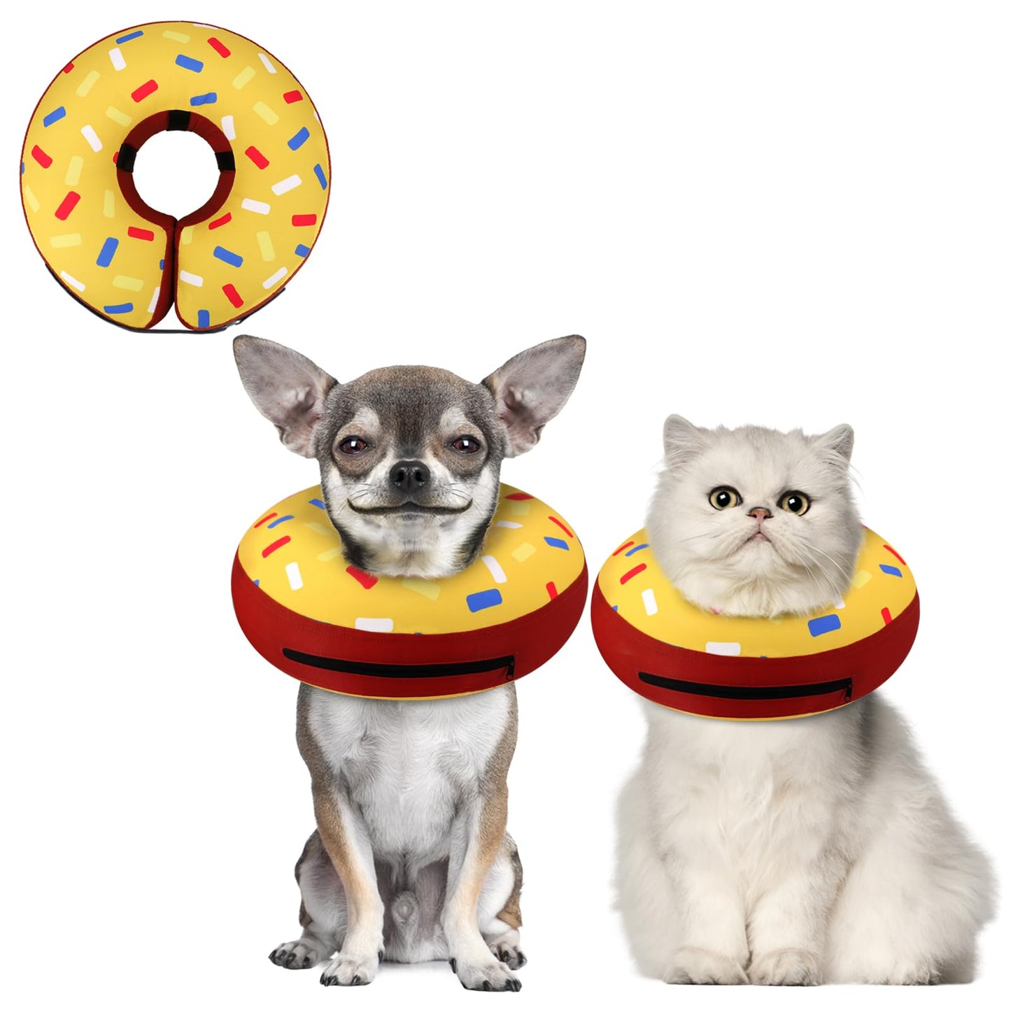 Super Inflatable Dog Cone Collar for Small Puppies Cats