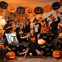 EVENHUG Halloween Reversible Sofa Cover