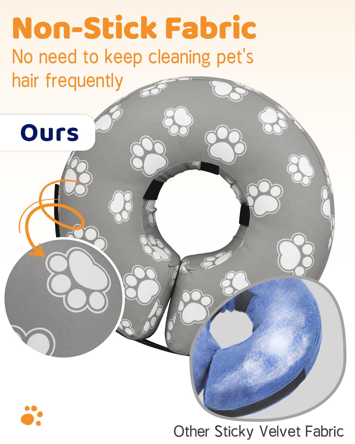 Super Inflatable Dog Cone Collar for Small Puppies Cats