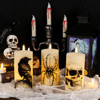 Eldnacele Halloween Flameless LED Candles