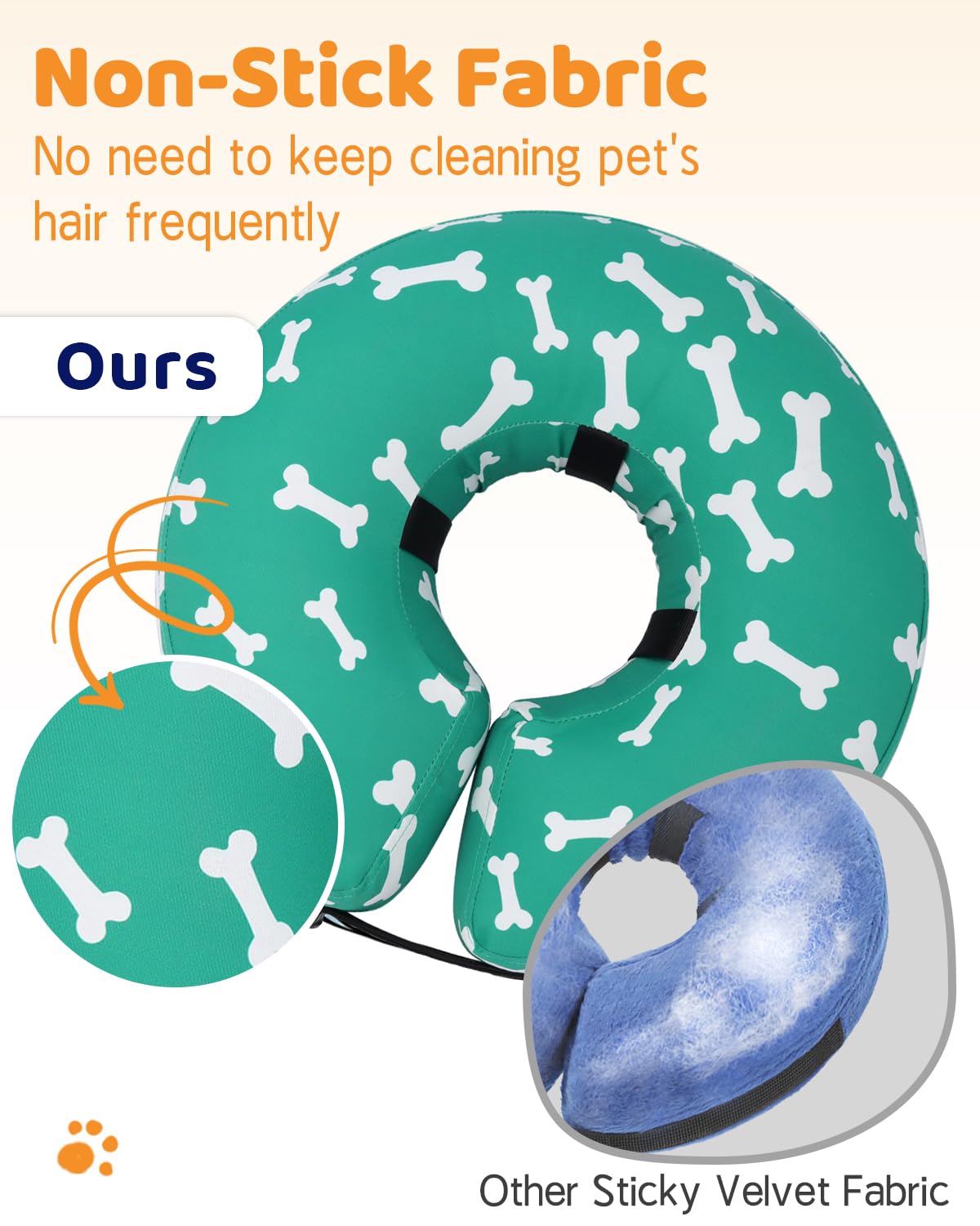 Super Inflatable Dog Cone Collar for Small Puppies Cats