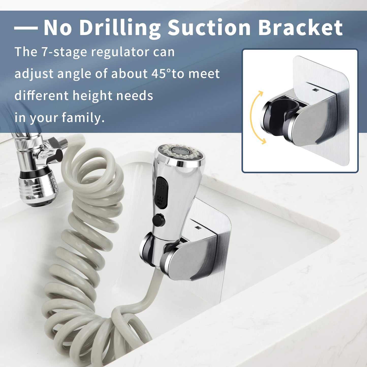 CECEFIN 1080° Swivel Faucet-Extender Sink-Aerator