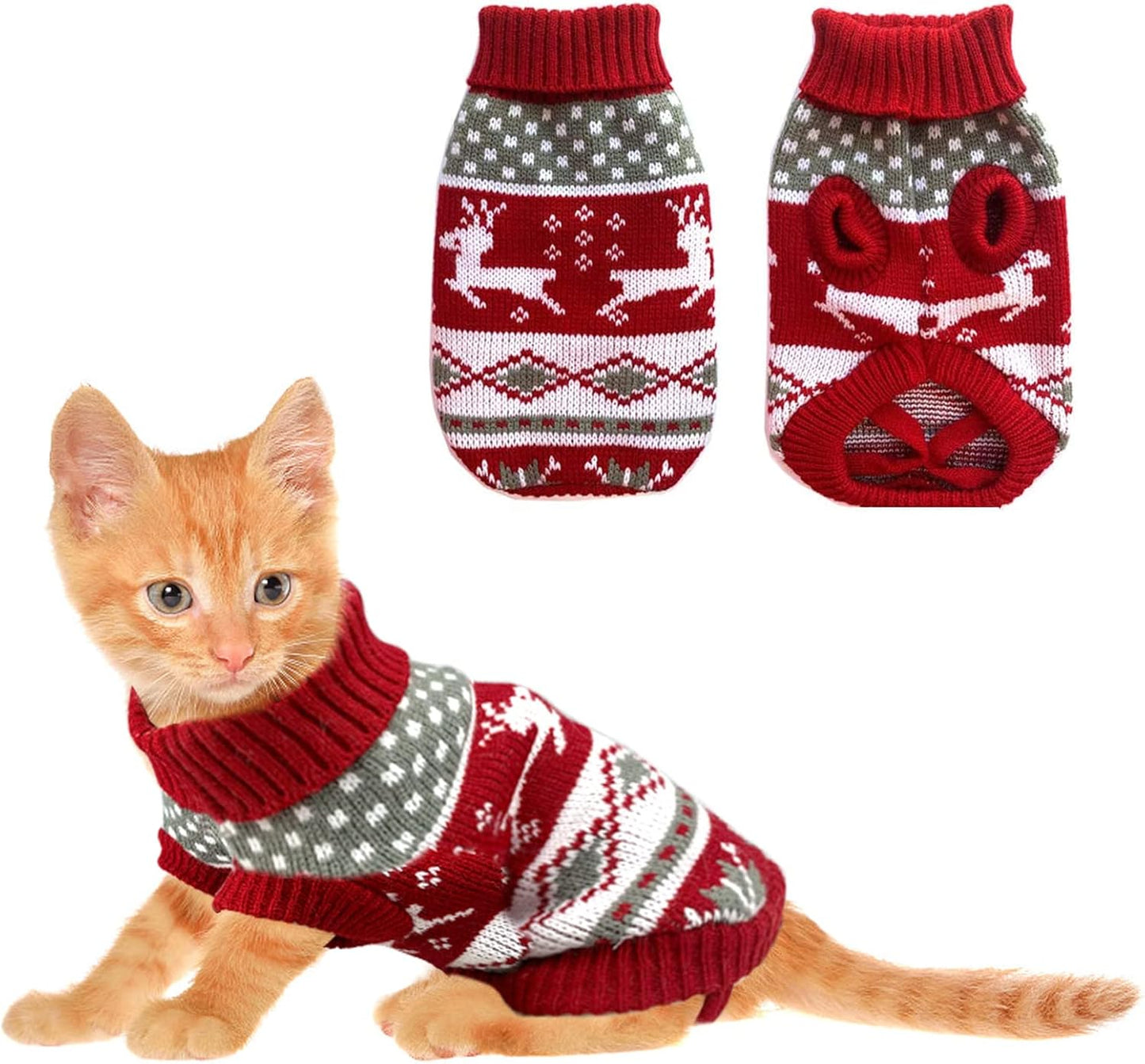Vehomy Pet Winter Knitwear Sweater for Dogs and Cats