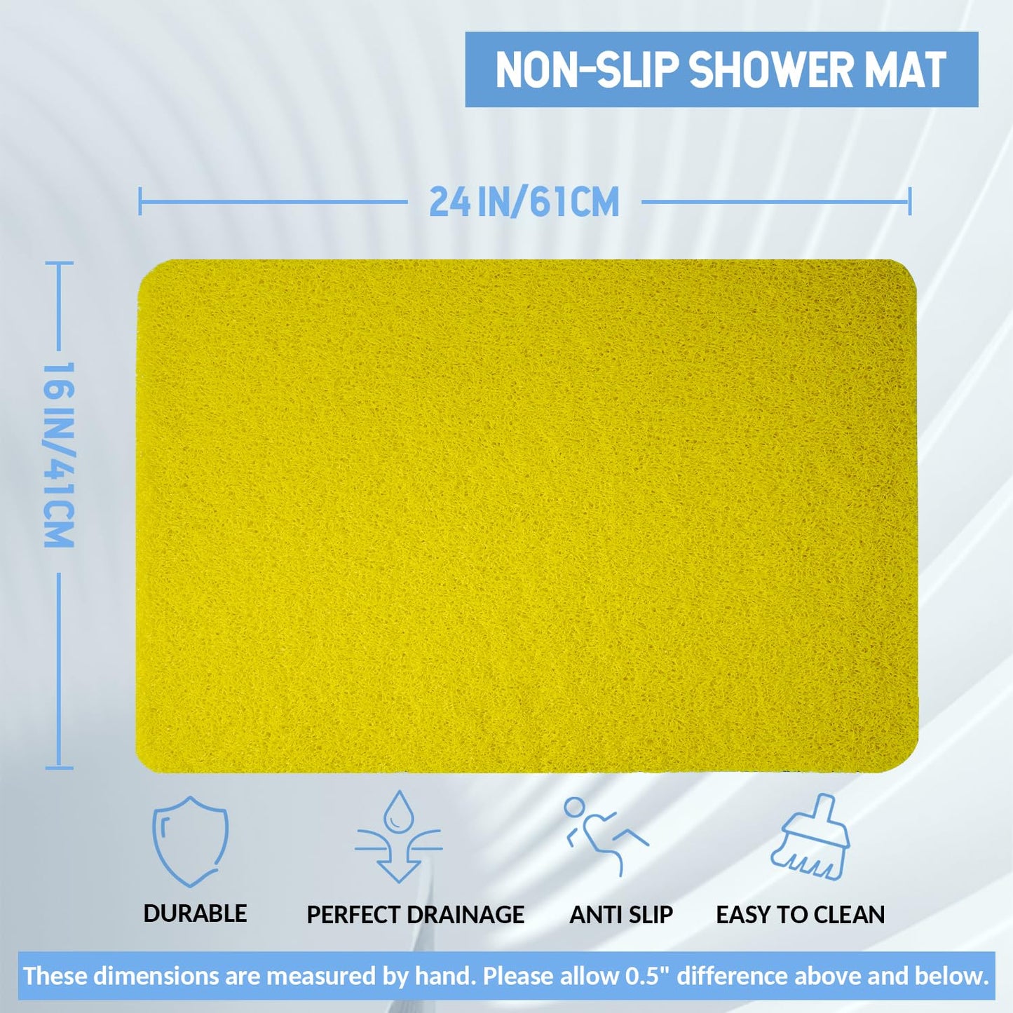 Hargiis Non Slip Bathtub Mat