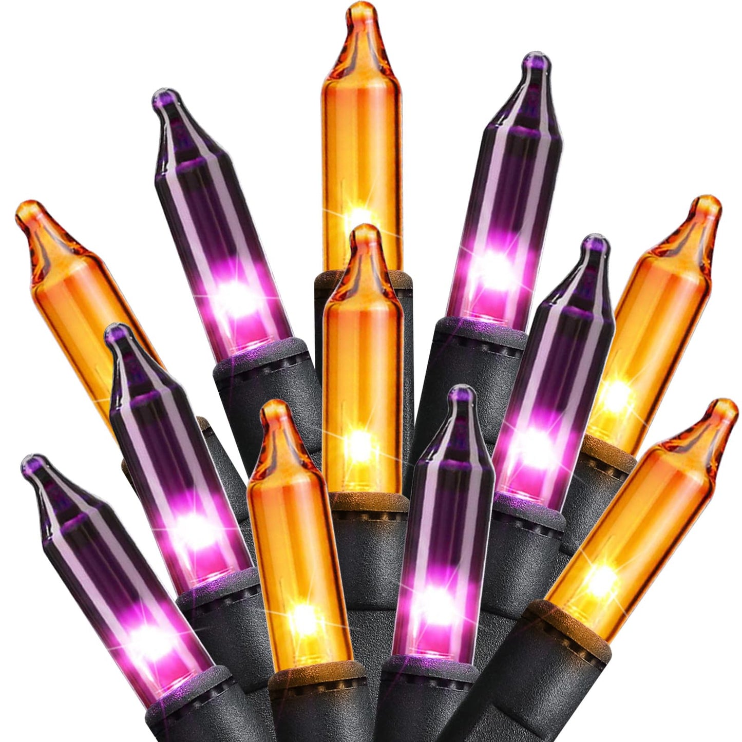 Minetom 25FT Halloween Purple String Lights