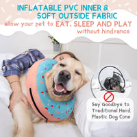 Super Inflatable Dog Cone Collar for Small Puppies Cats
