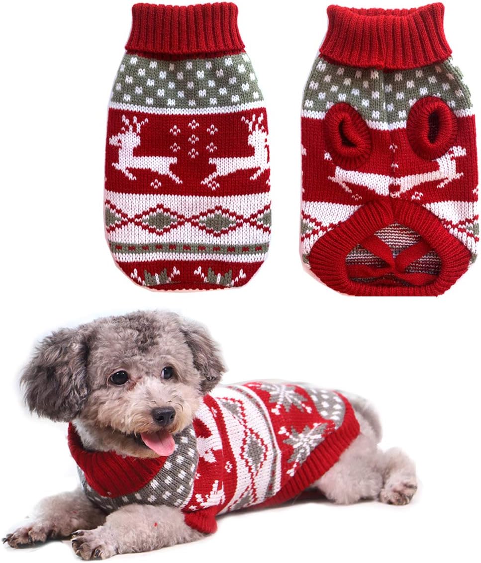 Vehomy Pet Winter Knitwear Sweater for Dogs and Cats