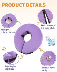 Super Inflatable Dog Cone Collar for Small Puppies Cats