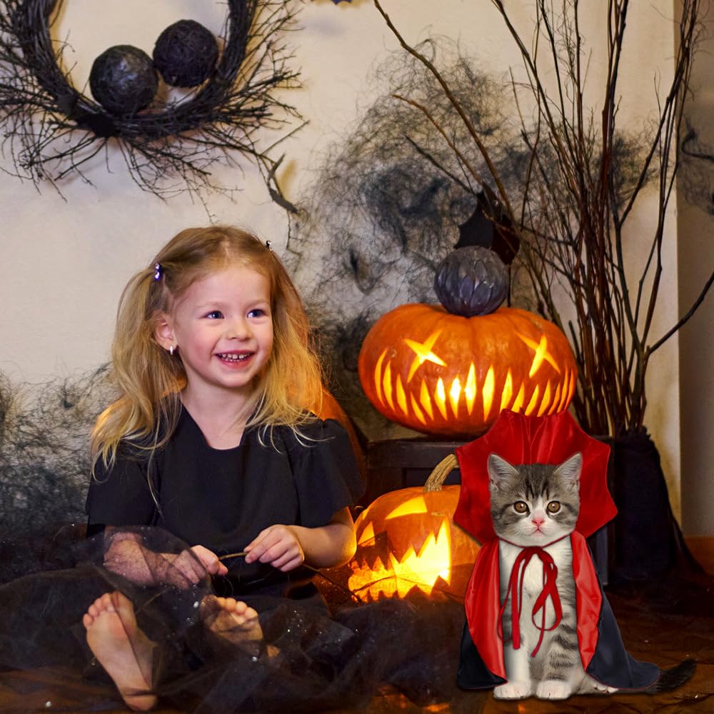 Vampire, Witch & Wizard Cloak for Cats & Small Dogs