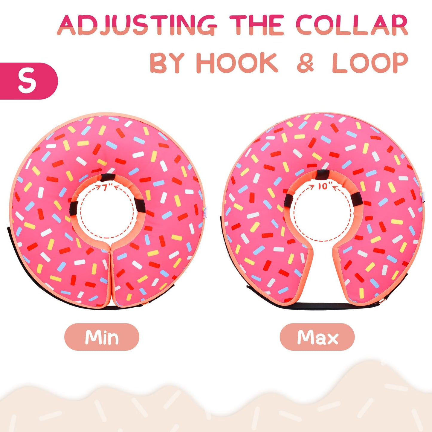 Super Inflatable Dog Cone Collar for Small Puppies Cats