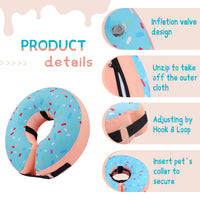 Super Inflatable Dog Cone Collar for Small Puppies Cats