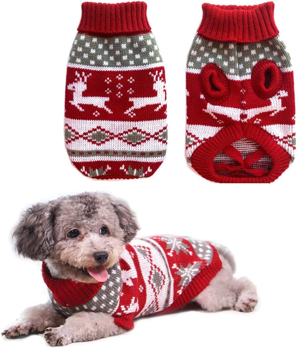 Vehomy Pet Winter Knitwear Sweater for Dogs and Cats