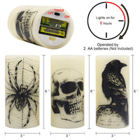 Eldnacele Halloween Flameless LED Candles