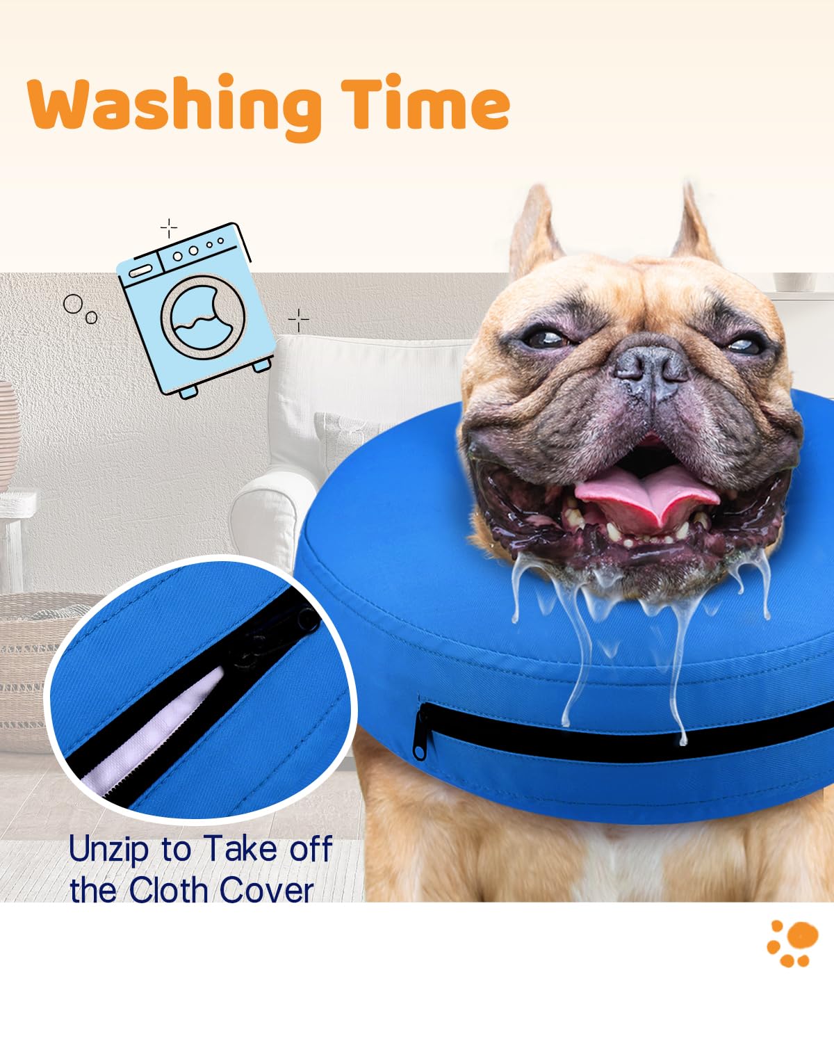 Super Inflatable Dog Cone Collar for Small Puppies Cats