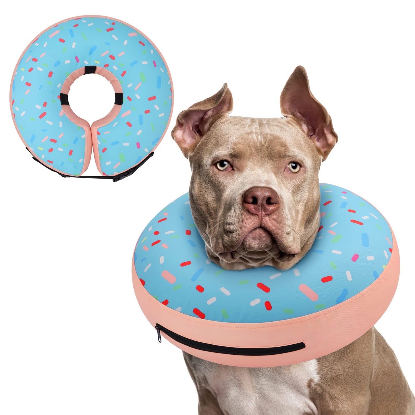 Super Inflatable Dog Cone Collar for Small Puppies Cats