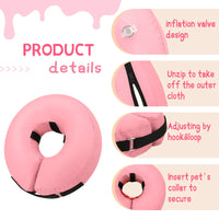 Super Inflatable Dog Cone Collar for Small Puppies Cats