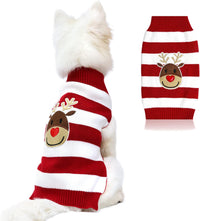 NACOCO Christmas Pet Sweater for Small Dogs and Cats