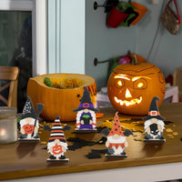 Halloween Wooden Tabletop Decorations (Set of 5)