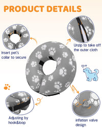 Super Inflatable Dog Cone Collar for Small Puppies Cats